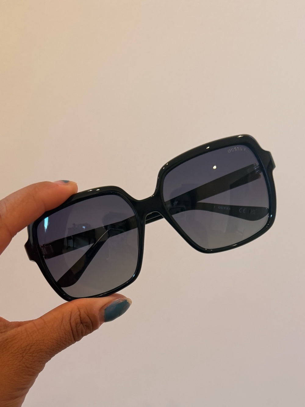 Guess Black Oversized Square Sunglasses with Case